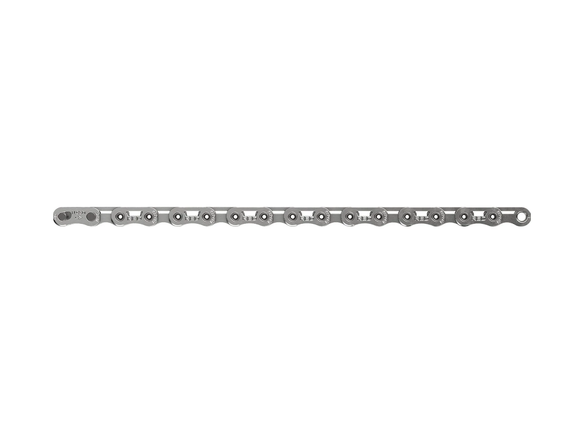 Gewachste Kette SRAM PC RED AXS E1 12-fach 126 Glieder silber / rainbow